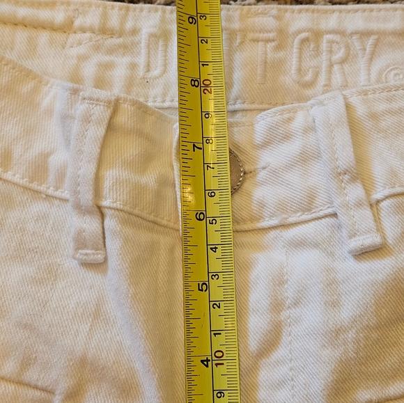 Don't Cry Milan Italian White Art Jeans TG 26 Mod Clivia Low Rise Size 26 Skinny - Picture 11 of 11